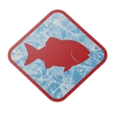 Ice Fishing Casino Logo mit Huge Red Fisch